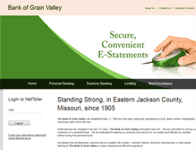 Tablet Screenshot of bankofgrainvalley.com